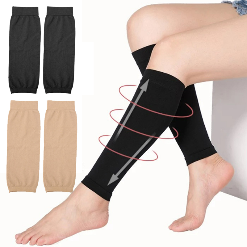 Compression Knee Sleeve - Unisex Elastic Compression Socks Calf Sleeves