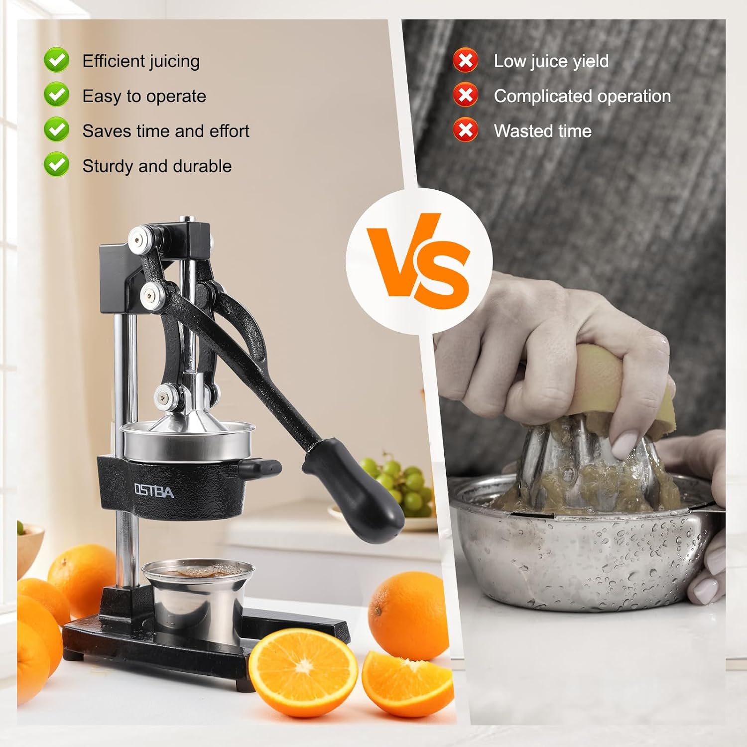 Cast Iron Manual Citrus Juicer - đánh giá và giá Cold Press Juicer